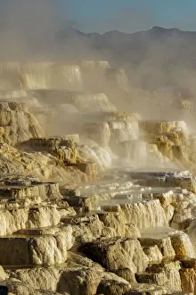 Canary Spring and rocks, Yellowstone National Park, Montana, Wyoming, USA Canary Spring and rocks, Yellowstone National Park, Montana, Wyoming, USA
