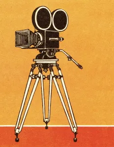 Fine Art Print: Captivating Television Camera Illustration