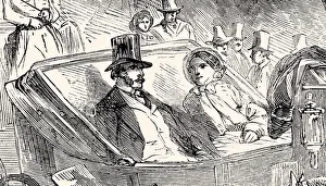 Carriage ride in the BOIS DE BOULOGNE in 1857 (XXXL) Carriage ride in the BOIS DE BOULOGNE in 1857 (XXXL)