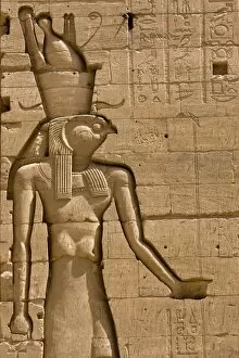 Lake Nasser Gallery: carving of the Egyptian God Horus