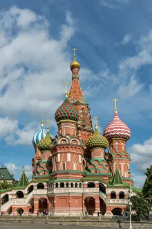 Cathedral of Saint Basil the Blessed in Red Square in Moscow, Russia Cathedral of Saint Basil the Blessed in Red Square in Moscow, Russia