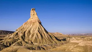 Catildetierra, the promontory eroded by nature, most famous of Las Bardenas Reales, in Navarra, Spain Catildetierra, the promontory eroded by nature, most famous of Las Bardenas Reales, in Navarra, Spain