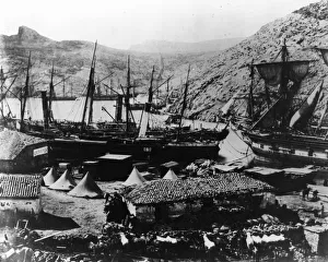 The Cattle Pier At Balaklava During Crimean War The Cattle Pier At Balaklava During Crimean War