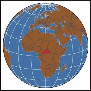 Central African Republic locator map