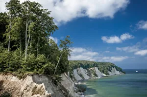 Chalk cliffs on the coast, Jasmund National Park, Rugen island, Rugen Chalk cliffs on the coast, Jasmund National Park, Rugen island, Rugen