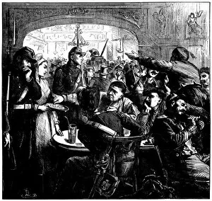 Images Dated 3rd April 2009: Charity colection for the injured 1870 - Illustrated London News