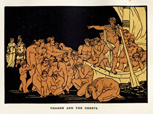 <b class=qtipBold><figcaption>Charon and the ghosts</figcaption></b><br>Charon and the ghosts a scene from Virgil's Aeneid.<br><em>© Duncan Walker</em> Charon and the ghosts