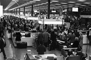 Vintage Air Travel Images Prints: Checking In