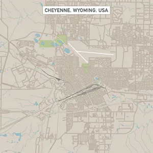 Cheyenne Wyoming US City Street Map Cheyenne Wyoming US City Street Map