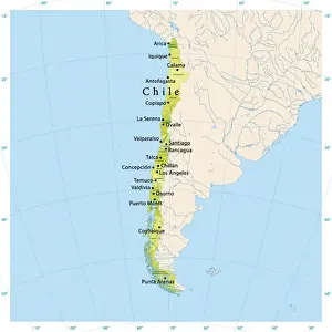 Chile Vector Map