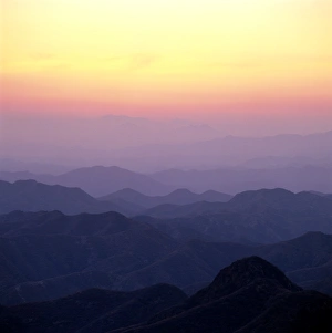 China, Jinshanling section of Great Wall at sunset, near Beijing China, Jinshanling section of Great Wall at sunset, near Beijing