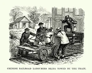 Chinese Railroad Workers, San Francisco, 19th Century Chinese Railroad Workers, San Francisco, 19th Century
