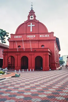 Christ Church in the town square, Melaka (Malacca), UNESCO World Heritage Site, Malaysia Christ Church in the town square, Melaka (Malacca), UNESCO World Heritage Site, Malaysia
