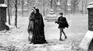 Christmas Morning in a churchyard - The Illustrated London News Christmas Morning in a churchyard - The Illustrated London News