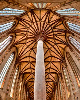 The church of the Jacobins of Toulouse and its ceiling called Palm of the Jacobins The church of the Jacobins of Toulouse and its ceiling called Palm of the Jacobins