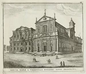 Contemporary art Collection: The Church of Santa Maria in Vallicella, Chiesa Nuova, is a baroque church in Rome from the late