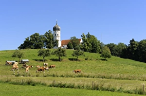 Church of St. Johann Baptist, Holzhausen, Muensing community on Lake Starnberg, Bavaria Church of St. Johann Baptist, Holzhausen, Muensing community on Lake Starnberg, Bavaria