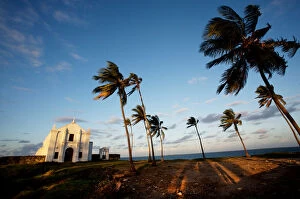 Island of Mozambique Gallery: Church sunset of Santo Antonio