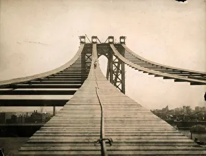 circa 1908: View of the Manhattan Bridge circa 1908: View of the Manhattan Bridge