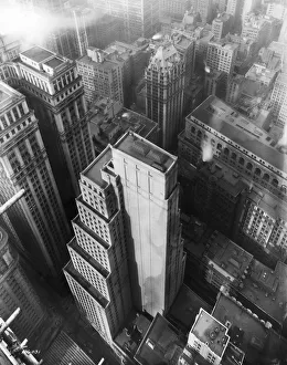 circa 1930: High-angle view of the Chase National Bank circa 1930: High-angle view of the Chase National Bank