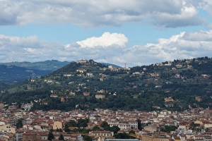 City of Florence and Fiesole in the hills, Italy City of Florence and Fiesole in the hills, Italy