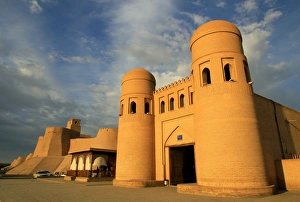 The city gates and walls of Khiva, Uzbekistan The city gates and walls of Khiva, Uzbekistan