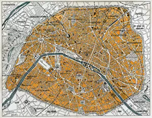 French Culture Gallery: City map of Paris