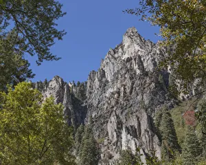 Clear sky over rocks in Wasatch Mountains, Uinta-Wasatch National Forest, Utah, USA Clear sky over rocks in Wasatch Mountains, Uinta-Wasatch National Forest, Utah, USA