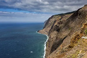 Cliff coast near Ponta do Pargo, Ponta do Pargo, Faja da Ovelha, Calheta, Madeira Cliff coast near Ponta do Pargo, Ponta do Pargo, Faja da Ovelha, Calheta, Madeira