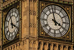 Close up of Big Ben clock face