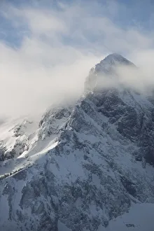 Clouds over snowy mountain landscape, San Juan Mountains, Colorado, USA Clouds over snowy mountain landscape, San Juan Mountains, Colorado, USA