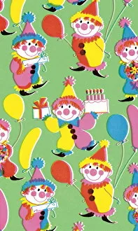 Images Dated 8th October 2003: Clown pattern