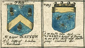 Coat of arms 17th century Hatton and Roberts Coat of arms 17th century Hatton and Roberts