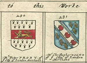 Coat of arms 17th century Proby and Boone Coat of arms 17th century Proby and Boone