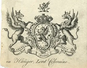 Coat of Arms Hanger Lord Coleraine 18th century Coat of Arms Hanger Lord Coleraine 18th century