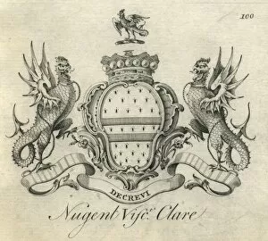 Latin Script Gallery: Coat of Arms Nugent Viscount Clare