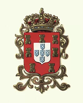 Styles Gallery: Coat of Arms of Portugal, 1898