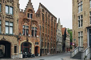 Cobbled street in the old town of Bruges, Flanders, Belgium Cobbled street in the old town of Bruges, Flanders, Belgium