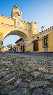 Cobblestone and Arco de Santa Catalina (Santa Catalina Arch) in Antigua Guatemala Cobblestone and Arco de Santa Catalina (Santa Catalina Arch) in Antigua Guatemala