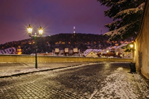 Cobblestone road in the Lesser Town, Prague, Czech Republic Cobblestone road in the Lesser Town, Prague, Czech Republic