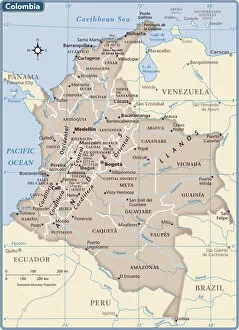 Related Images Gallery: Colombia country map