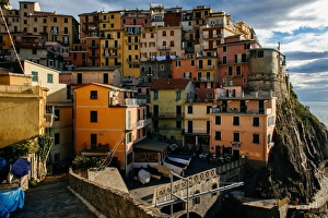 Colorful houses of Manarola village in Cinque Terre National Park, Liguria, Italy Colorful houses of Manarola village in Cinque Terre National Park, Liguria, Italy