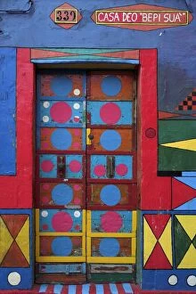Images Dated 23rd July 2007: Colourful, multi-coloured, multi coloured, multicoloured, abstract, shapes, door