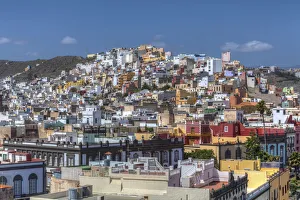 Colourful nested houses, San Juan district, Las Palmas de Gran Canaria, Gran Canaria Colourful nested houses, San Juan district, Las Palmas de Gran Canaria, Gran Canaria