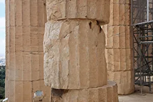 <b class=qtipBold><figcaption>Column, Greece, Athens, Acropolis</figcaption></b><br>Greece, Athens, Acropolis, UNESCO World Heritage Site, detail<br><em>© Hiroshi Higuchi</em> Column, Greece, Athens, Acropolis