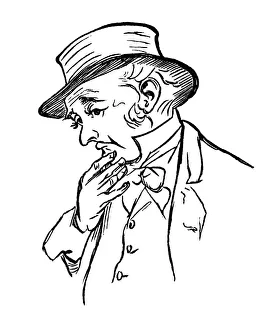 Contemplative man in a hat Contemplative man in a hat