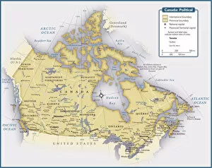 Maps Collection: Country map of Canada