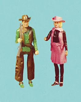 Cowgirl and Cowboy