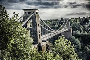 A creative image with shallow depth of field of Clifton Suspension Bridge, Bristol A creative image with shallow depth of field of Clifton Suspension Bridge, Bristol