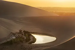 Crescent Lake, Dunhuang City, Gansu, China Crescent Lake, Dunhuang City, Gansu, China